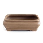 12" Chinese Unglazed Containers - Soft Rectangular With Convex Sides 31 X 23.5 X 9CM