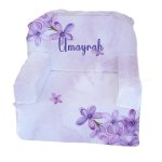 A Kids Sofa Foam Chair Purple Tie Die With Purple Floral