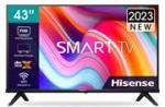 Hisense 43 Inch Direct LED Backlit Full HD Smart Tv – Resolution 1920 × 1080 Native Contrast Ratio 3000:1 Viewing Angle Horiz / Vert