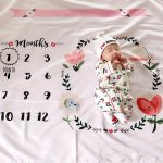 Adorable Newborn Photo Props - Baby Tulip Commemorative Background Cloth For Photography Christmas Halloween Thanksgiving Day Gi