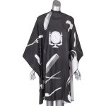 Salon Cape Black & White Salon Tools Nylon Hook & Loop