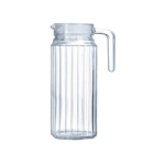 Glass Jug - Quadro Jug & Lid - 1L Set Of 6