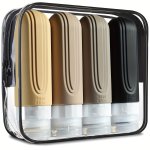 4 Pack Travel Bottles For Toiletries Tsa Approved 3OZ Travel Size Containers Bpa Free Leak Proof Refillable Liquid Silicone Sque