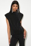Grown On Short Sleeve With Shoulder Pad Shell - Black
