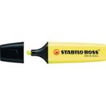 Highlighter - Stabilo Boss Original Pastel Milky Yellow Box Of 10