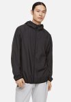 Regular Fit Sports Windbreaker - Black