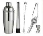 Stainless Steel Shaker Cup + Popsicle + Spoon + Cup + Ice Clip + Lemon Clip 120 W Hand Blender