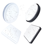 Hero All-in-one Bulkheads - Square Or Round - IP65 - Black & White Round