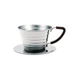 Wave Pour-over Coffee Dripper - 155 1-2 Cup Stainless Steel