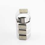 - Set Of 4 Diamond Napkin Ring