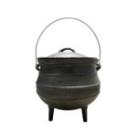Minhaj – Cast Iron Potjie Pot Size 20 With 2 Silicone Gloves