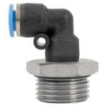 AirCraft Pu Hose Fitting Elbow W o-ring 6MM-1 2" M