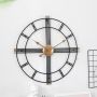 Modern Black & Gold Wall Clock A91 50CM