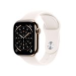 Apple Watch Series 11 Gps+cellular 42MM Gold Titanium Case With Light Blush Sport Band – M l