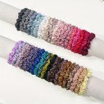 40-PACK Matte Fabric Hair Ties Minimalist Sweet Style Elastic Hair Rings Solid Color Hair Scrunchies For Women And Girls Non-dam