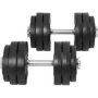 Vinyl Tri-grip Dumbbell Set 30KG