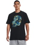 Men's Ua Curry Animated Sketch Short Sleeve - Black XL