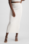 Tessa Plisse Maxi Skirt - Ivory - M