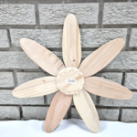 Wood Pine Flower W Round Point