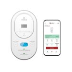 Kidde Smart Carbon Monoxide Detector & Indoor Air Quality Monitor Plug-in With Aa Battery Backup Real-time Notifications 2.4 Ghz