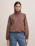 Kim Quarter Zip Windbreaker Jacket - 16 Chocolate Truffle