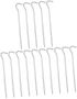 15PCS Aluminum Alloy Tent Pegs Heavy Duty Question Mark Shape Stakes
