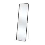 Zs - Black Frame Rectangular 148 Cm X 36 Cm Full Body Length Glass Mirror