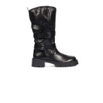 Polka Tractor Boot -black