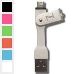 Izapp Micro USB To USB Keychain Data Cable White