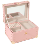 Beauticka Two-Layer PU Leather Jewellery Box - Pink