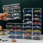 1PC 1/64 Scale Toy Cars Acrylic Display Case - Crystal Display Shelf Showcase Cabinet Display Box For MINI Toy Car&figures 8 Compartments Clear Storage Box