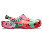 Classic Woodcut Floral Clog - Dragon Fruit M9W11