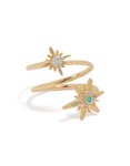 Goldair Gold Plated Cubic Zirconia Shooting Star Ring - M l