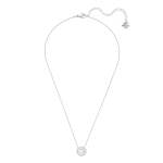 SWAROVSKI Una Necklace Round Cut White Rhodium Plated