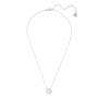 SWAROVSKI Una Necklace Round Cut White Rhodium Plated