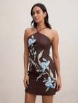 Beau Halter Neck MINI Dress - 16 Halifax Floral