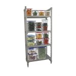 Plastic Shelving Unit - 4 Tier - 1220 X 530 X 1800MM Chef& 039 S Depot