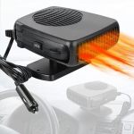 Portable 12V Car Heater & Defroster 150W Fast Heating & Cooling Fan Plug In Car Heater For Windshield Defogger With 180 Rotary C