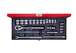 Socket Set 3 8" 6-22MM 12PT