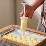 8PCS SET Baking Tools Plastic Flower Mounting Tools Cream Flower Mounting Guns Milking Oil Nozzles Cookies Flower Mounting Nozzl