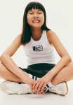 Keith Haring X : Print-motif Vest Top - White