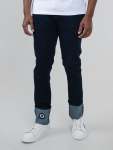 Target Turn Up Slim Fit Denim - Dark Blue - Dark Blue 42
