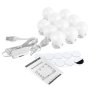 10PCS Illuminating Vanity Mirror Lights With Brightness Control Switch