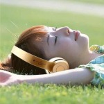 Wireless Bluetooth Headphone Headset Earphone For Mobile Phone - Gold