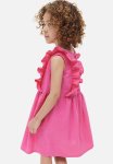 Seersucker Dress - Bright Pink