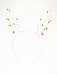 Goldair Gold Reindeer Jingle Bells Headband
