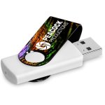 Axis Gyro White Flash Drive - 8GB - Yellow 8GB