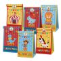 Party Favor Bags With Stickers - Carnival / Circus Theme 12 Bags