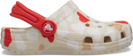 Classic Heart Print Clog Toddler Age 1-5 - Sandstone multi C10
