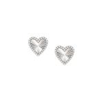 Truejoy Earrings Etched Hearts